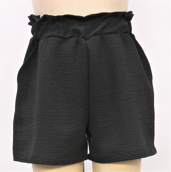 Girls Solid Woven Shorts
