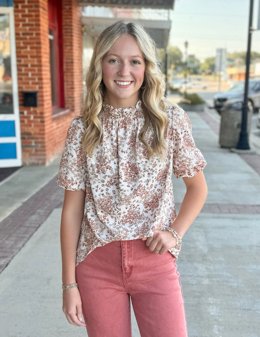 Ditsy Floral Printed Top