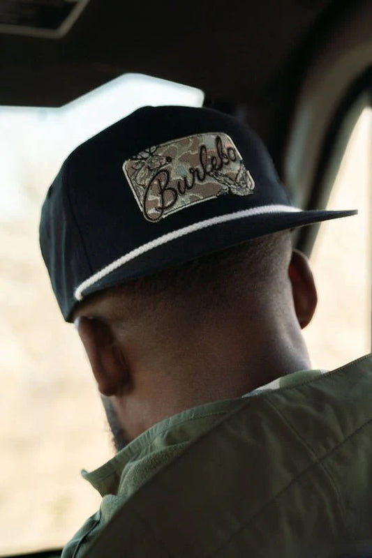 Burlebo Camo Patch Black Cap