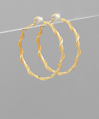 Texture Twist Hoops