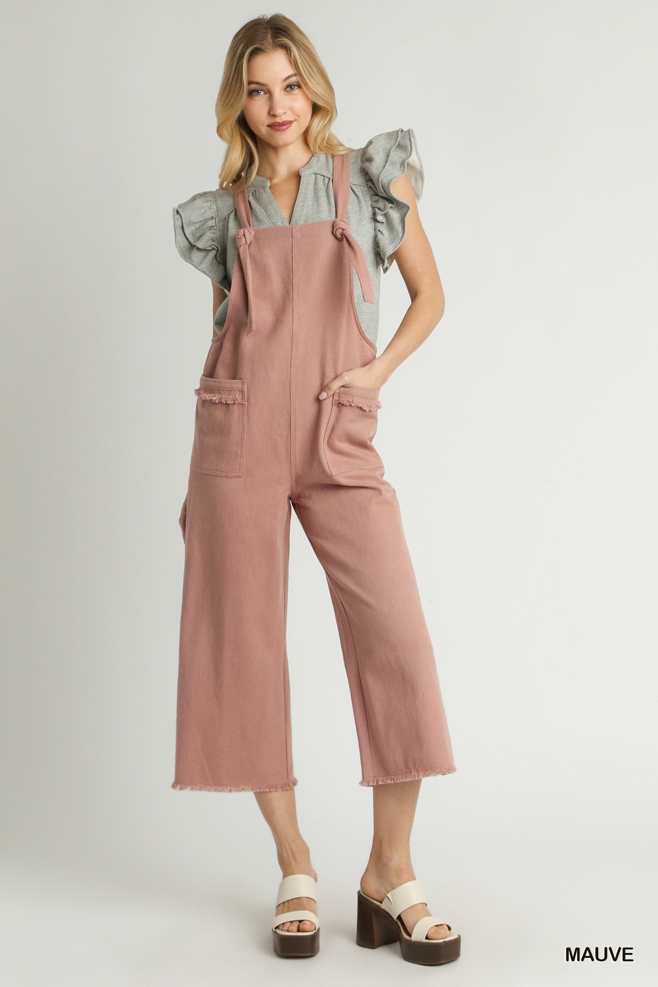 Adjustable Knotted Strap Jumpsuit