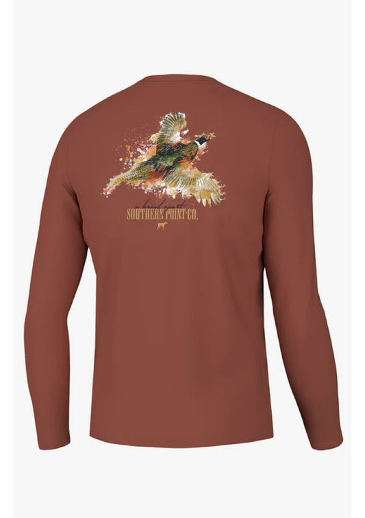 YOUTH Southern Point Splatter Series Pheasant LS Tee