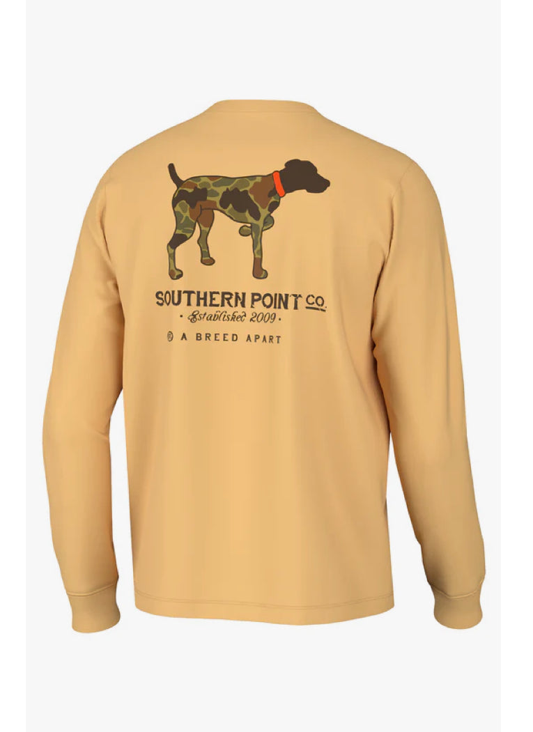 YOUTH Southern Point Vintage Camo Greyton LS Tee