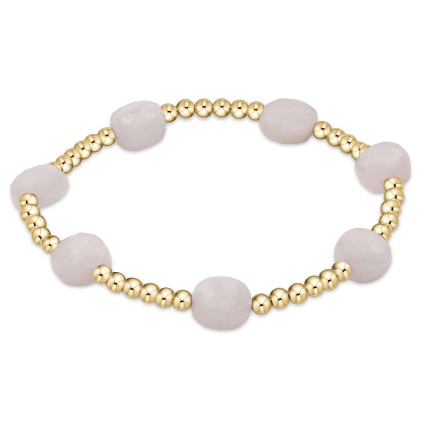 Gold Filled & Faceted Gemstone Bracelet