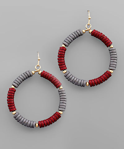 Gameday Circle Earrings