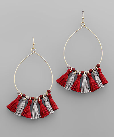 Gameday Tassel Earrings