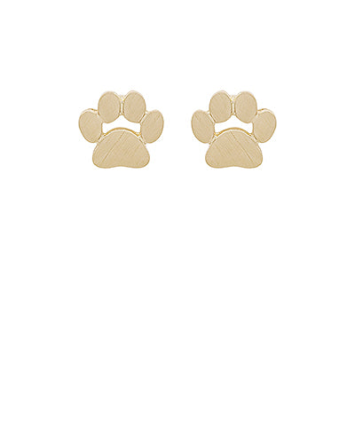 Paw Print Studs