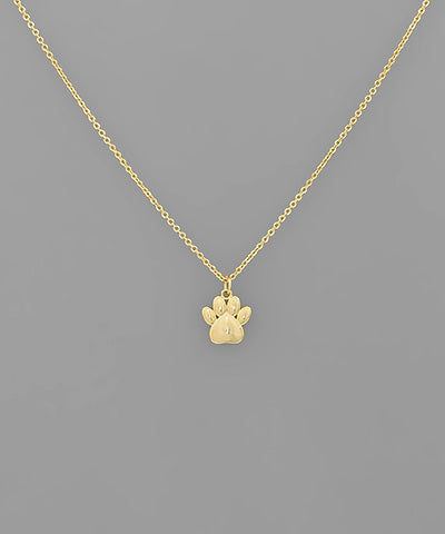 Paw Print Pendant Necklace