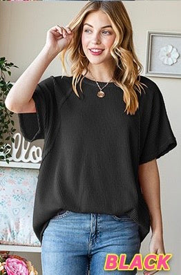 Solid Urban Ribbed Top