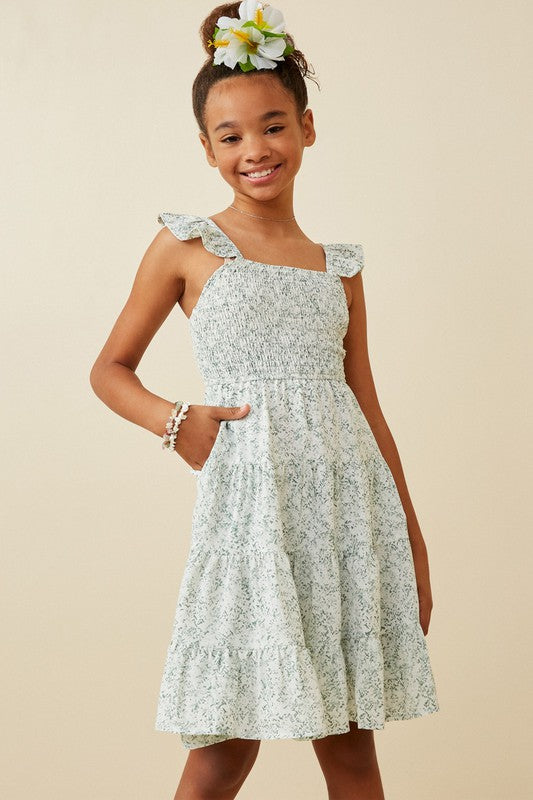 Girls Ditsy Floral Dress