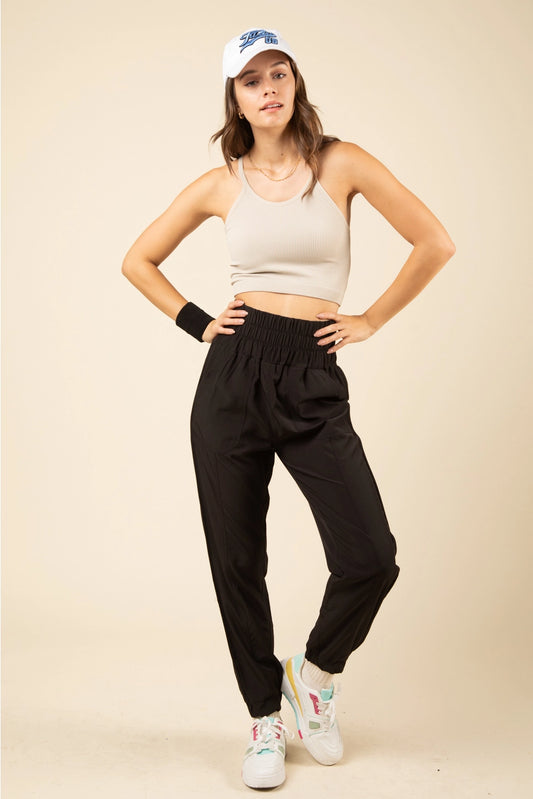 High Waisted Cargo Joggers