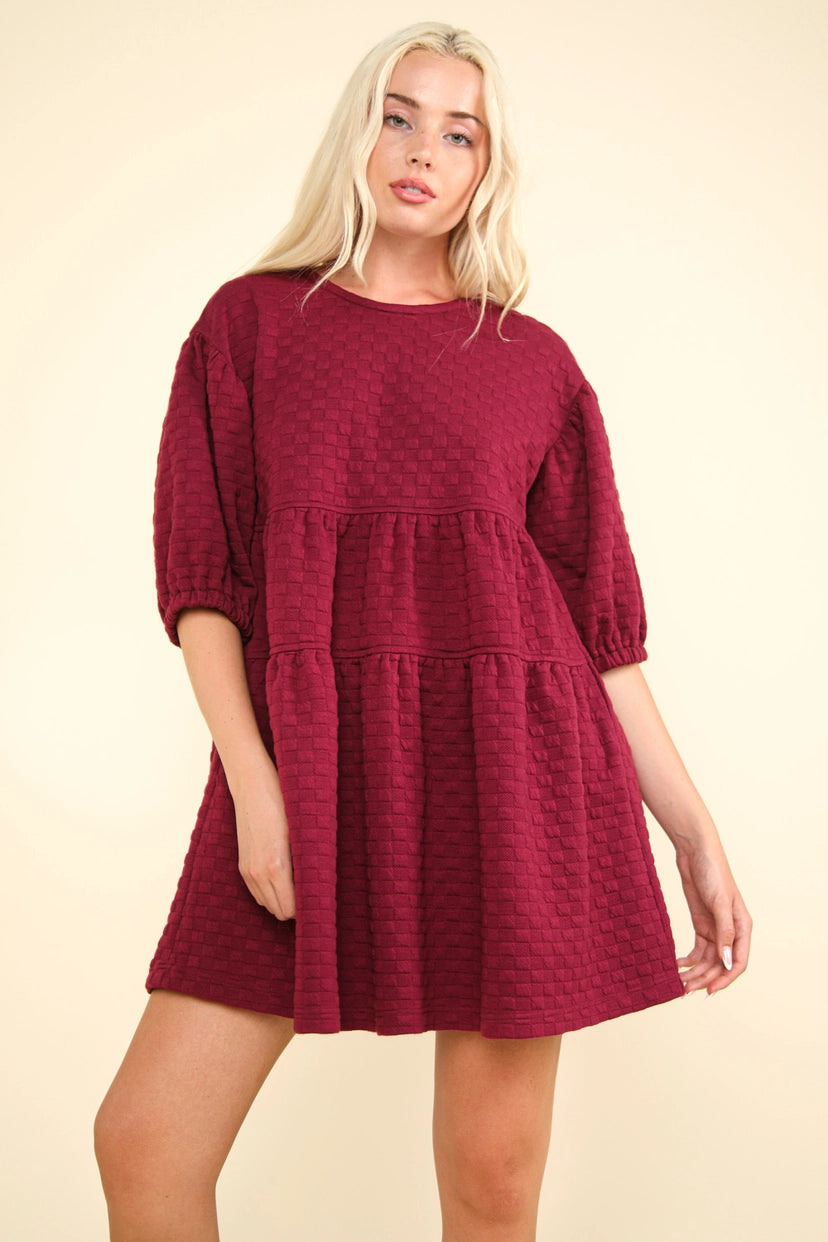 Quilted Babydoll Dress