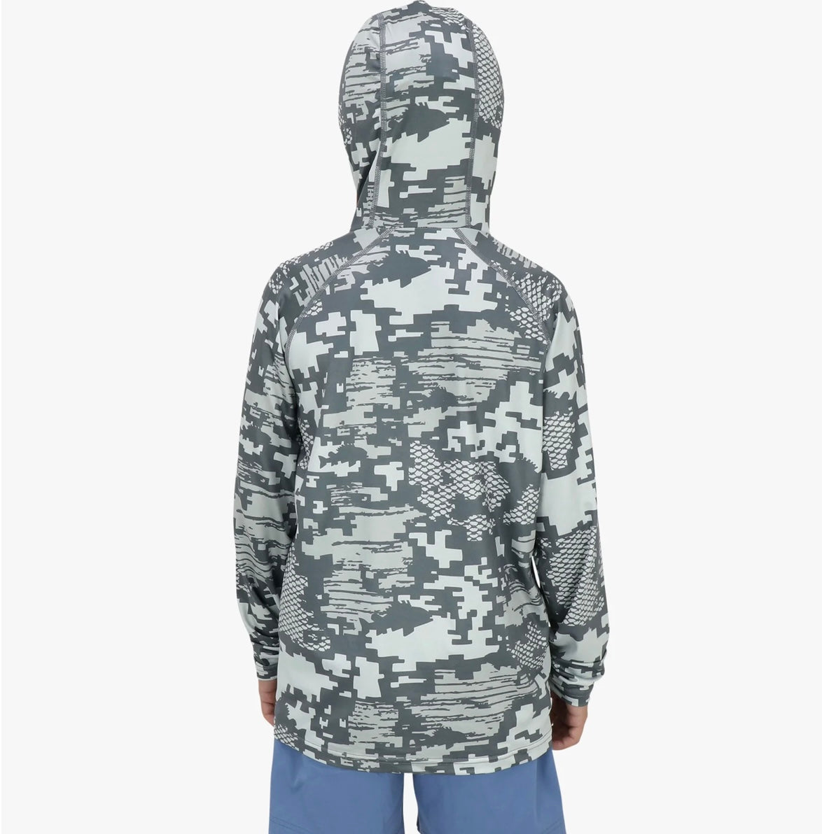 AFTCO Youth Tactical Camo Hooded LS Performance Shirt