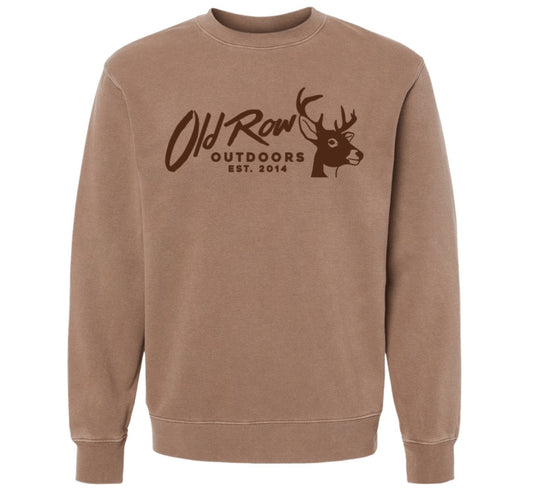 Old Row Outdoors Buck Pigment Dyed Crewneck