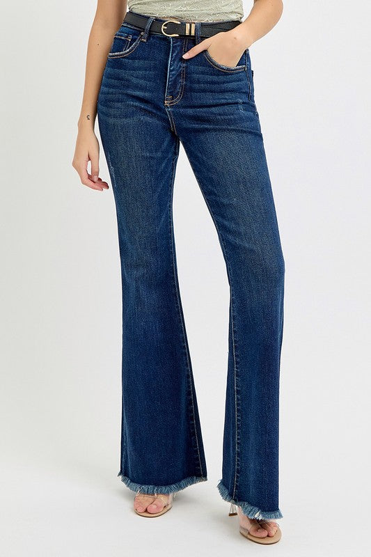 Risen Tummy Control Flare Jeans