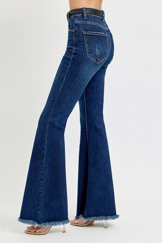 Risen Tummy Control Flare Jeans