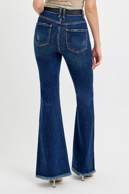 Risen Tummy Control Flare Jeans