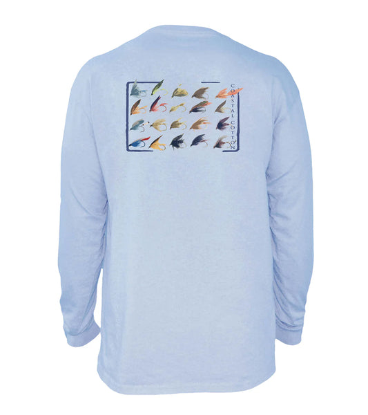 Coastal Cotton Fly Box LS Tee