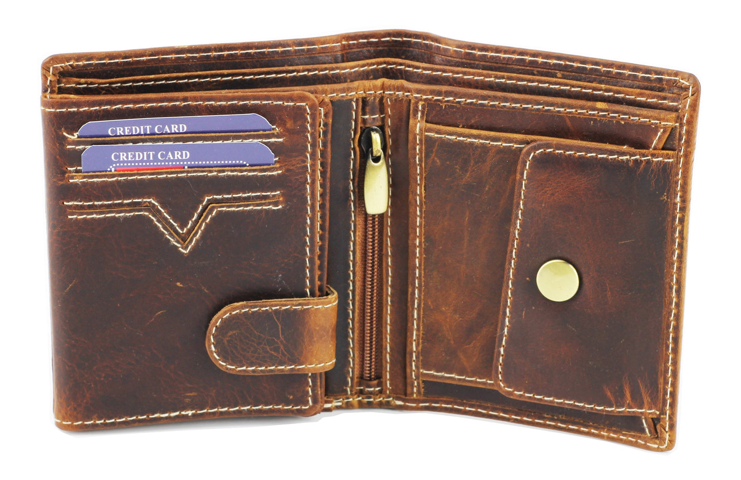 Men's Euro Hipster Leather Wallet