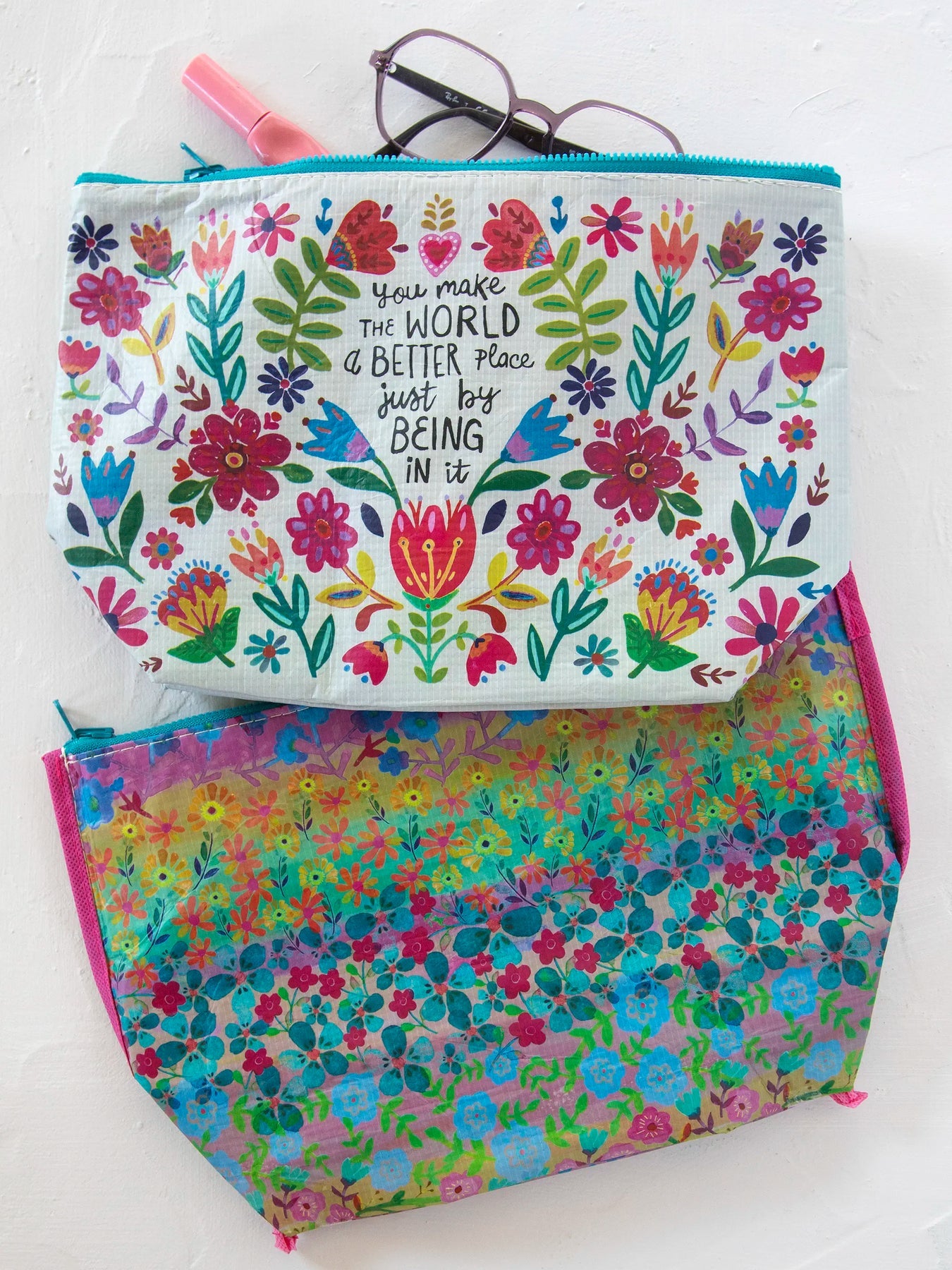 Large Reversible Zip Pouch