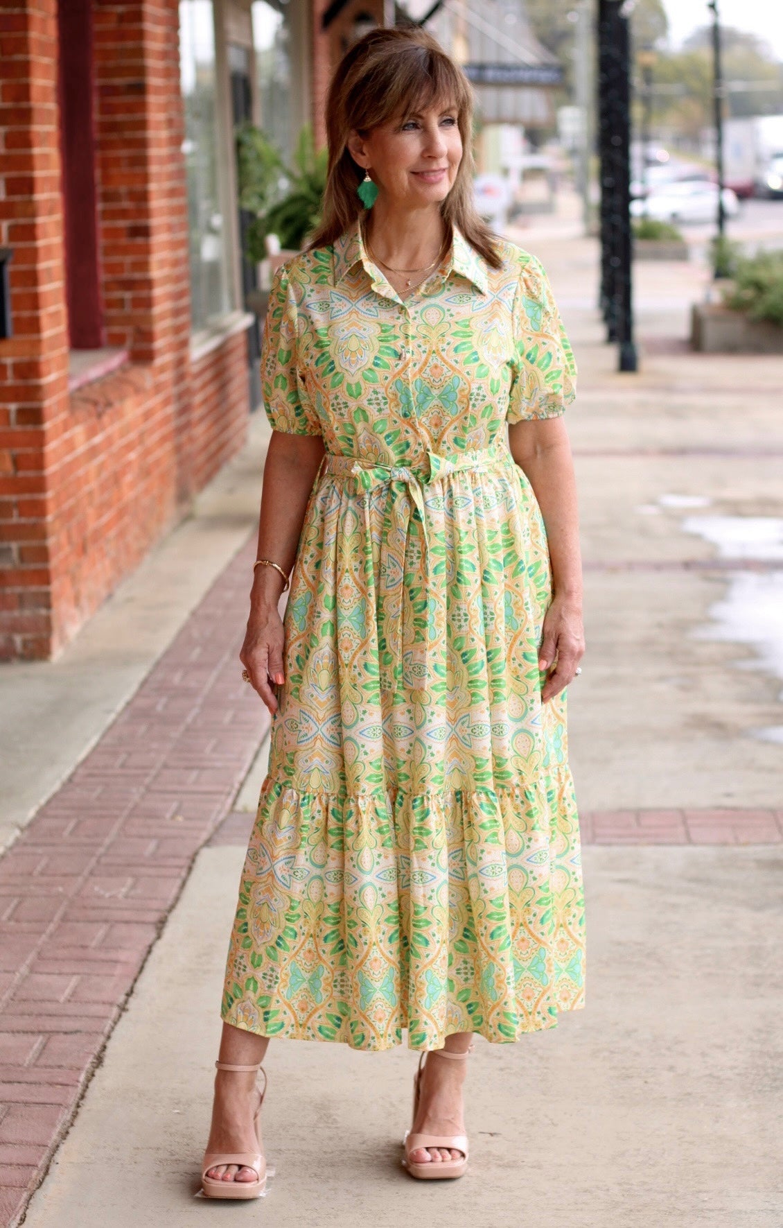 Floral Print Midi Dress