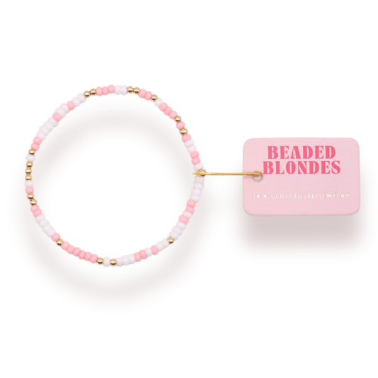 BB KIDS Pink and White Sprinkle Bracelet