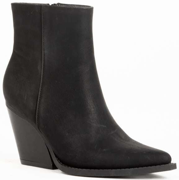 Black Pointed Toe Booties