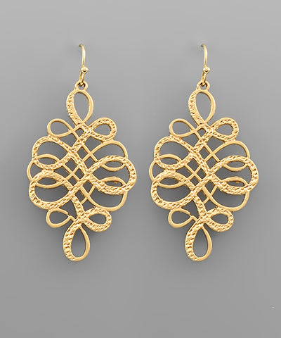 Textured Filigree Earrings